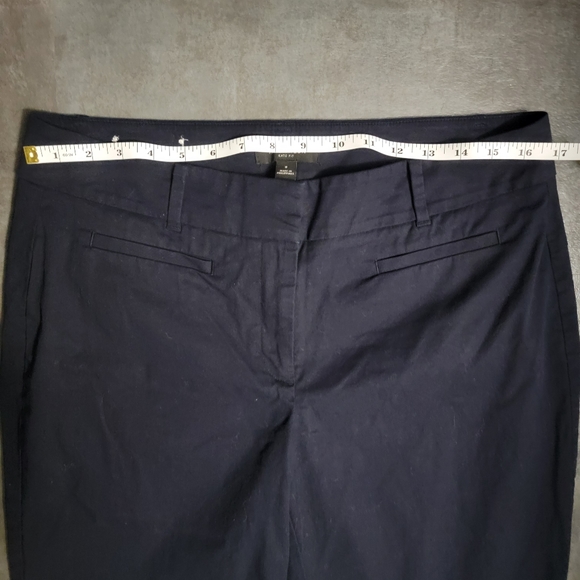 Ann Taylor Kate Fit Navy Women's Cropped Pants Size 8, NWOT - Picture 7 of 9